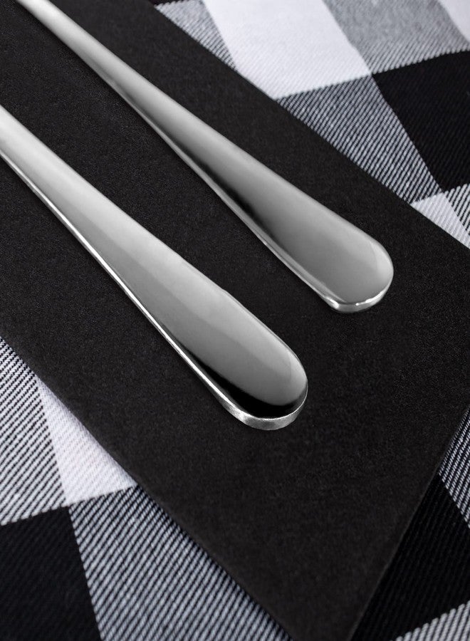 Besteek Linen-Feel Black Paper Napkins with Built-in Flatware Pocket, Cloth Like Dinner Napkins Pre-Folded Absorbent Disposable Guest Paper Hand Towels for Bathroom Weddings Party(50 Pack) - Image 3